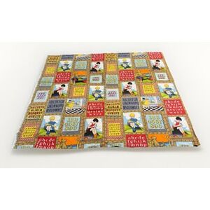 Moda Building Blocks Fabric Panel Sandy Klop American Jane 42x36 Alphabet Quilt